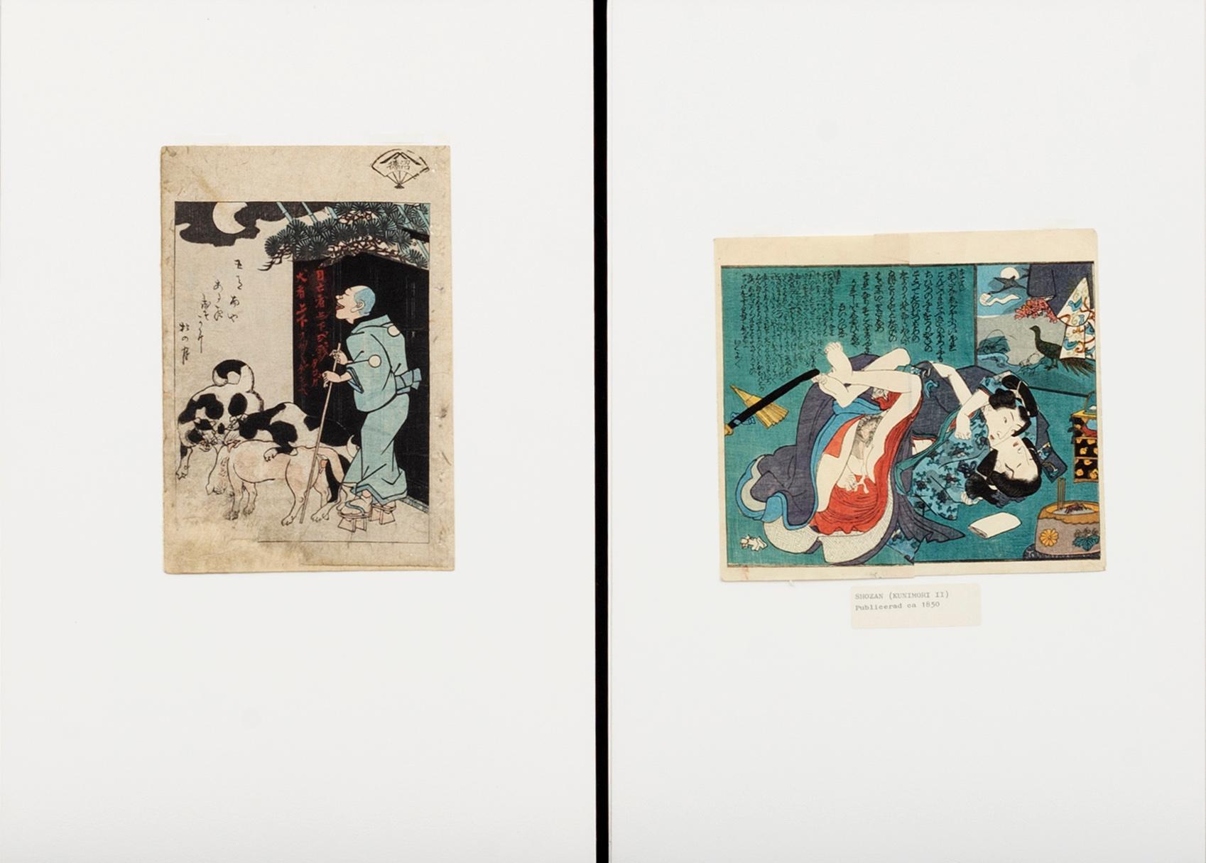 JAPANSKA TRÄSNITT, 10 + 9 st 18/1900-tal.