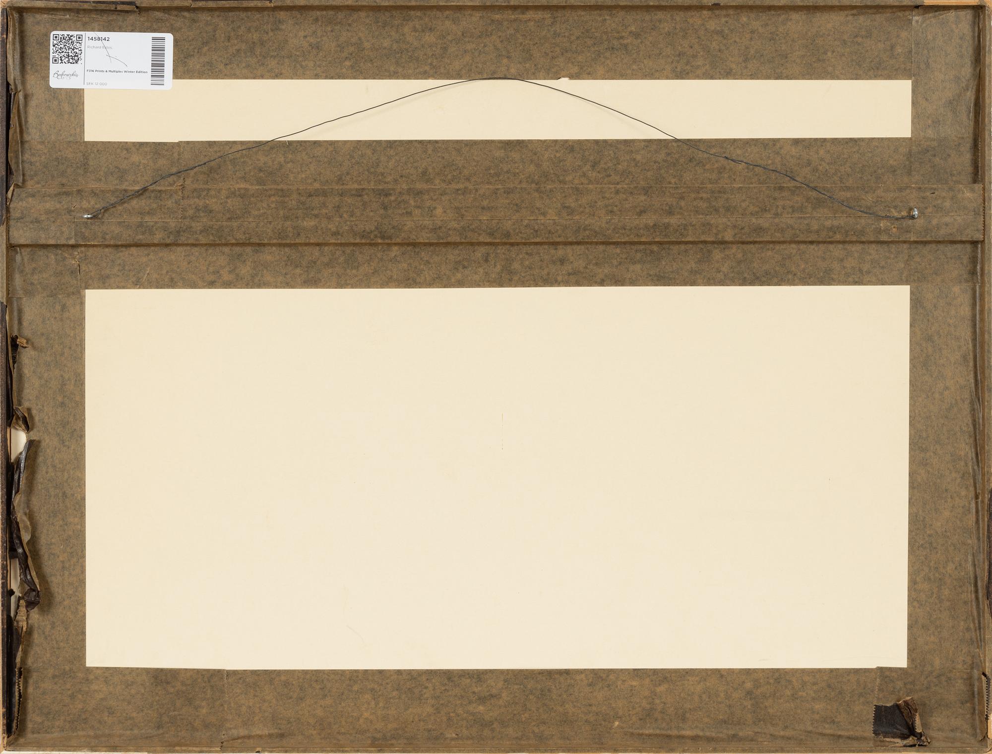 Richard Estes, silkscreen in colours, 1972, signed 54/75.