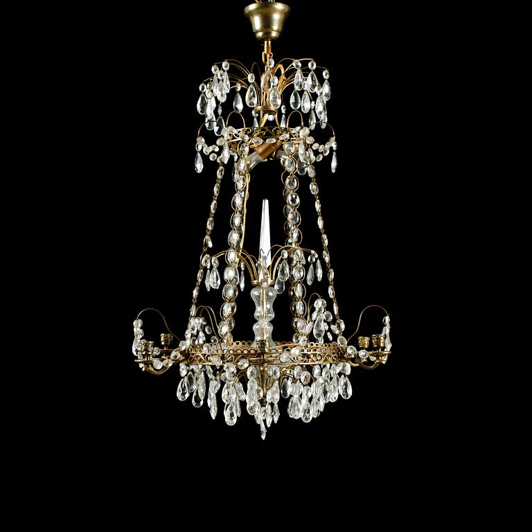 LJUSKRONA, empirestil, 1900-talets första hälft. Höjd ca 75 cm.