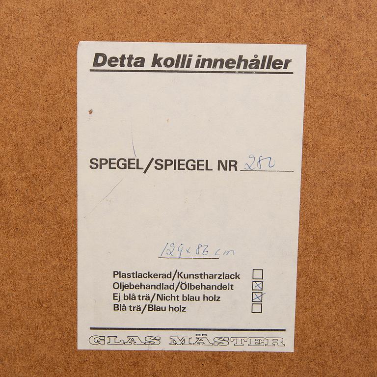 Spegel Glasmäster modellnr 280 1970/80-tal.