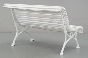 PARKSOFFA, gjutjärnsgavlar, sekelskiftet 1900.