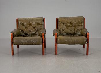 FÅTÖLJER, ett par, Arne Norell, Norell Möbler.