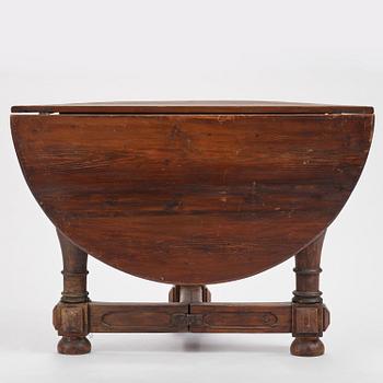 A Swedish Baroque gate-leg table, early 18th century.