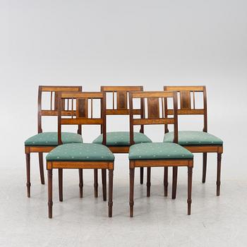 Chairs, 5 pcs, Empire style, around 1900.