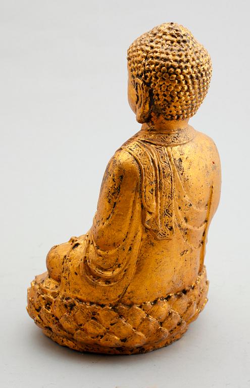 SKULPTUR, gjutjärn, orientalisk, sent 1900-tal.