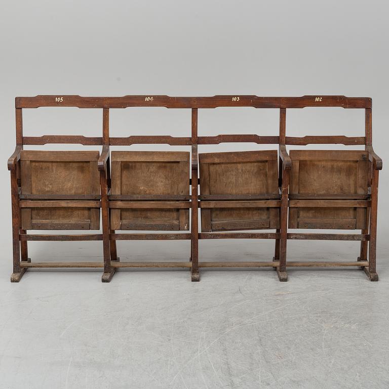 A pair of benches from the early 20th century.