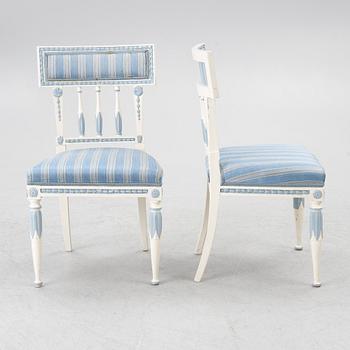 Stolar, 4 st, Gustaviansk stil, 1900-tal.