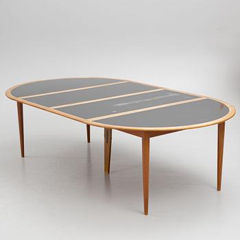 Grete Jalk, dining table, for Poul Jeppesen, Denmark, 1960s, provenance Sven Lundh.