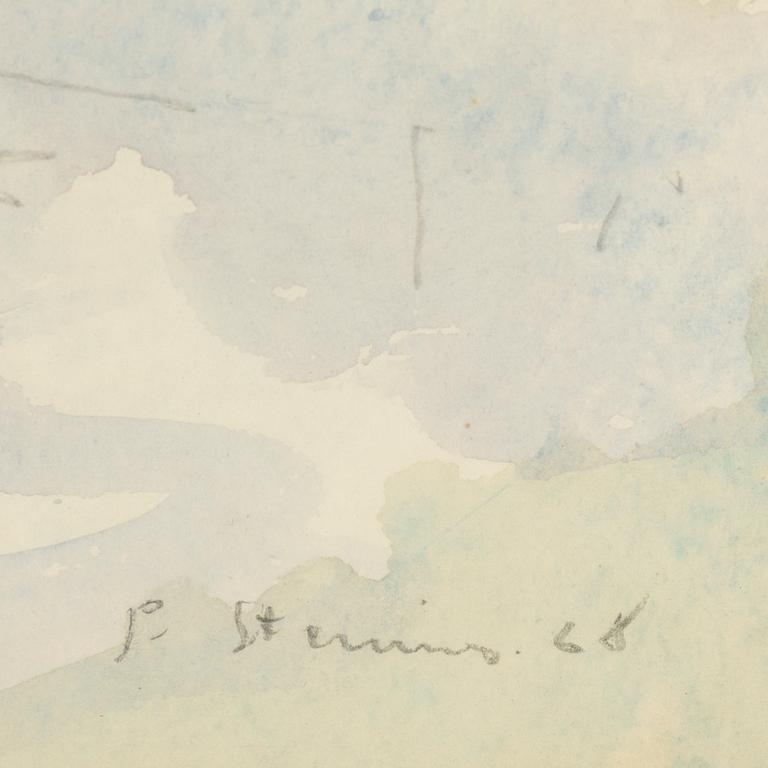 PER STENIUS, mixed media, signed and dated P. Stenius 68.