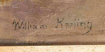 William Keeling, öljy kankaalle, signeerattu.