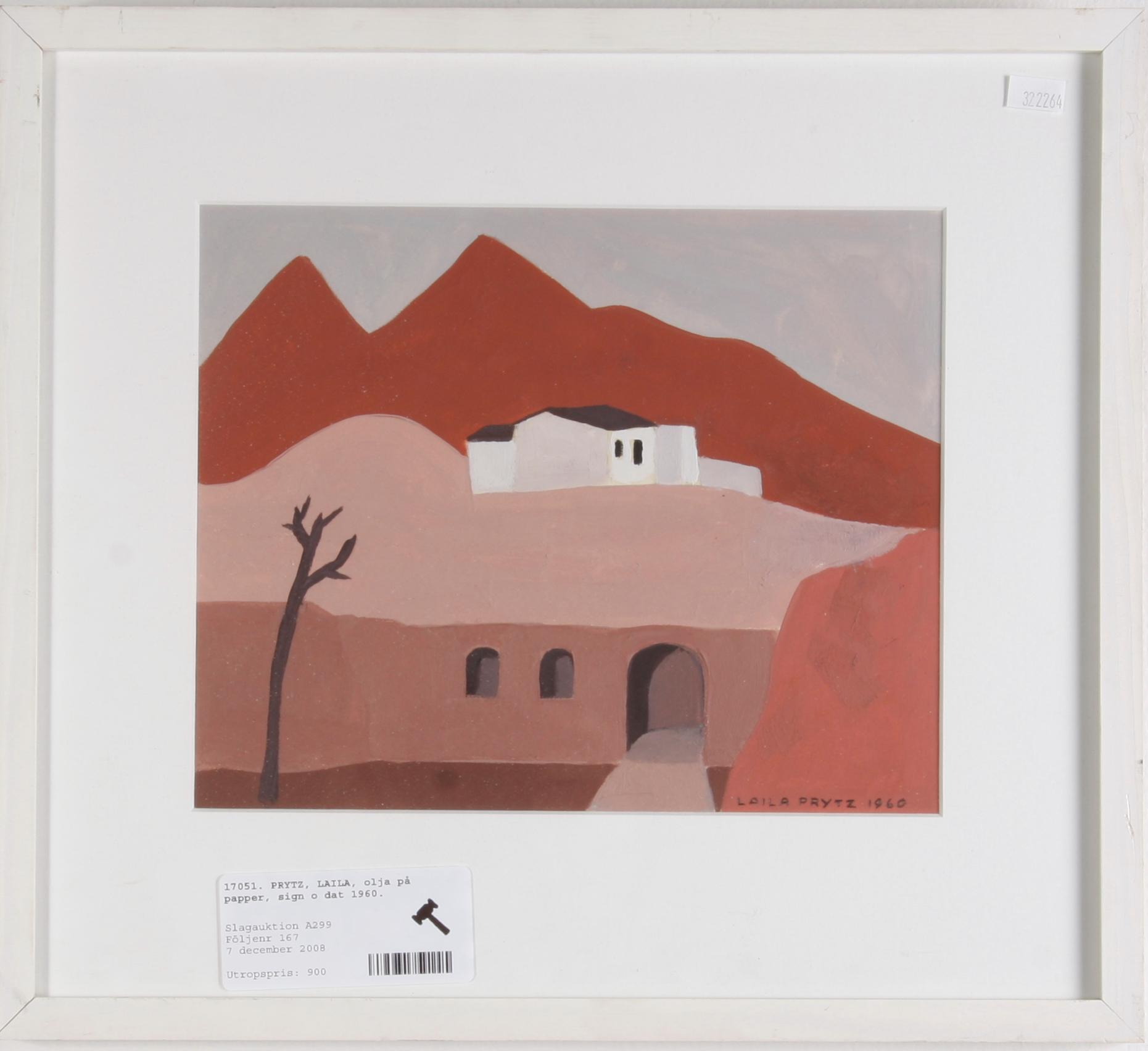 PRYTZ, LAILA, olja på papper, sign o dat 1960.