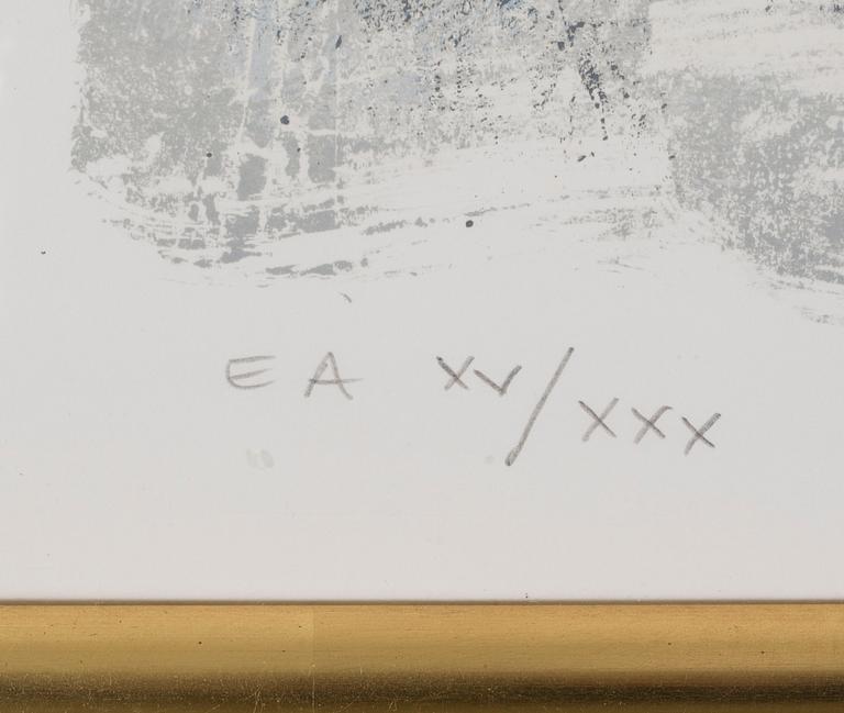 THEO TOBIASSE, ltiograph in colours, signed and numbered E A XV/XXX.