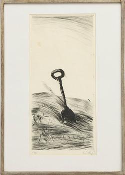 Evert Lundquist, Spade.