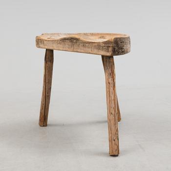 A folk art stool 19th century.