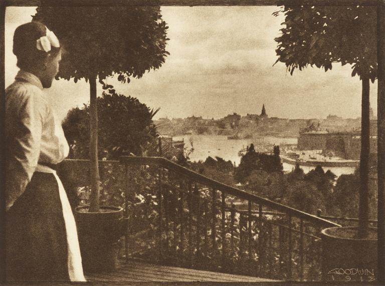 Henry B. Goodwin, två fotogravyrer ur boken "Vårt vackra Stockholm".