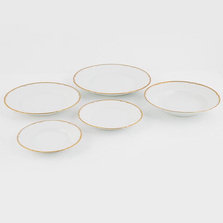 Matservis, 89 delar, "Elegance", porslin, Bing & Grøndahl, Danmark.