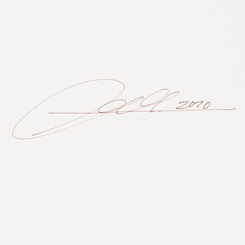 EVA MARIE LINDAHL, Graphite drawing (The Violence), signed and dated 2010 on verso.