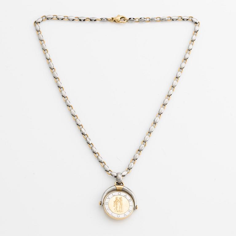 Bulgari, collier, 18K guld och stål.