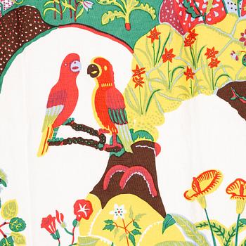 Josef Frank, gardiner, ett par, "Himalaya", Svenskt Tenn, tyg formgivet 1950.