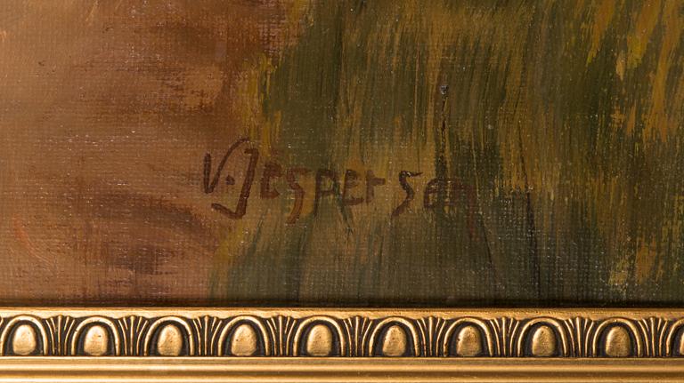 Viggo Jespersen, oil on canvas, signed.