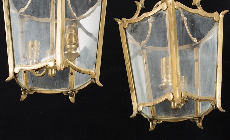 A PAIR OF CEILING LAMPS, 20th century,