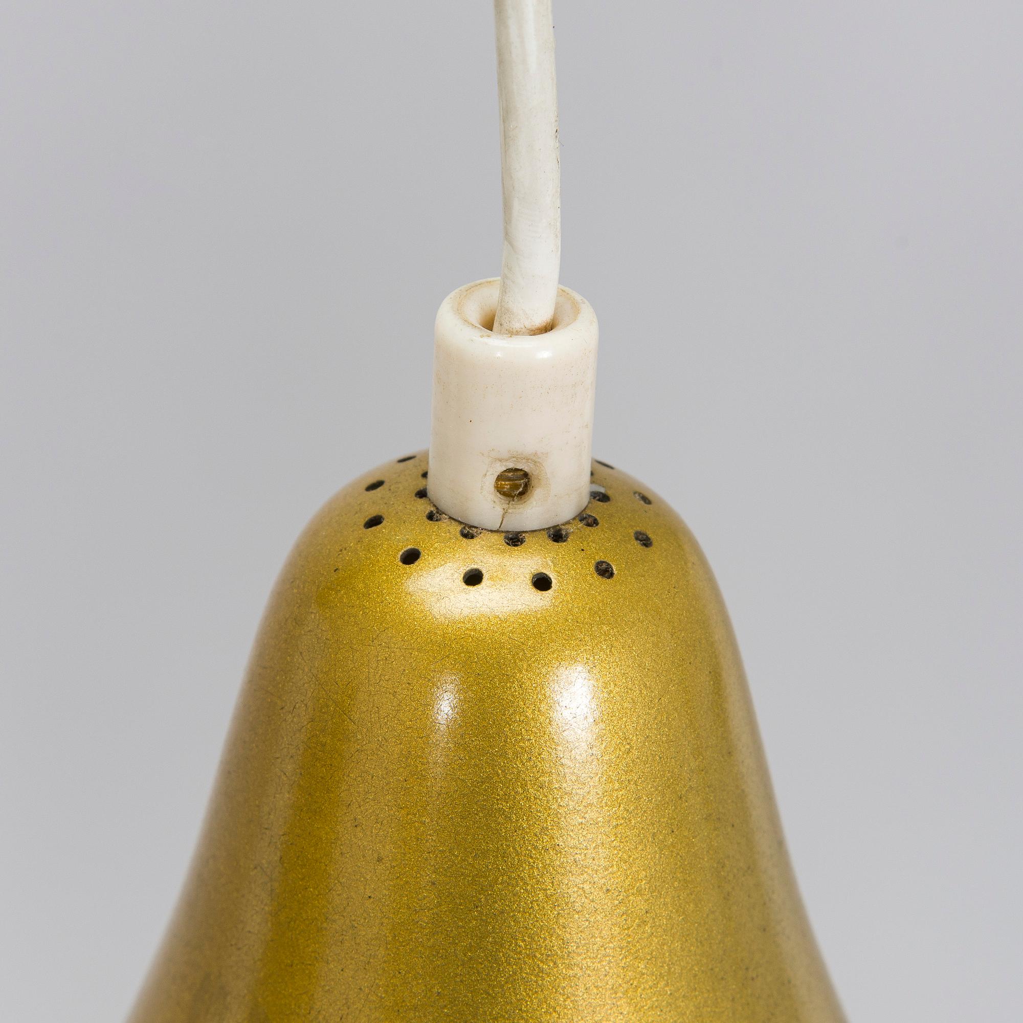 Lisa Johansson-Pape, taklampor, ett par, modell 1314, Stockmann Orno, 1900-talets mitt.