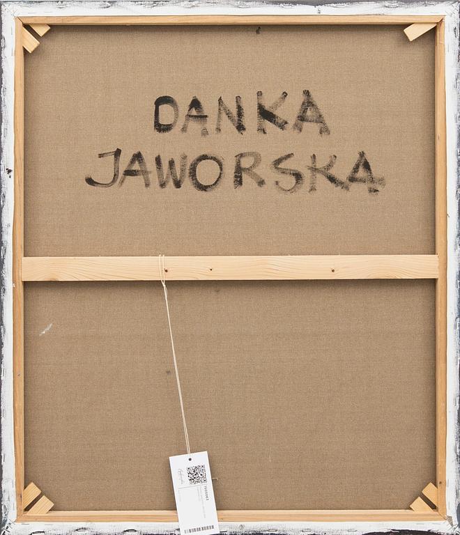 Danka Jaworska, olja på duk, signerad.
