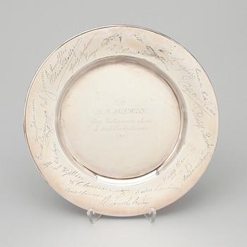 PARTI  SILVER, 5 delar, bland annat W A Bolin, Stockholm, 1929. Vikt ca 350 gram.