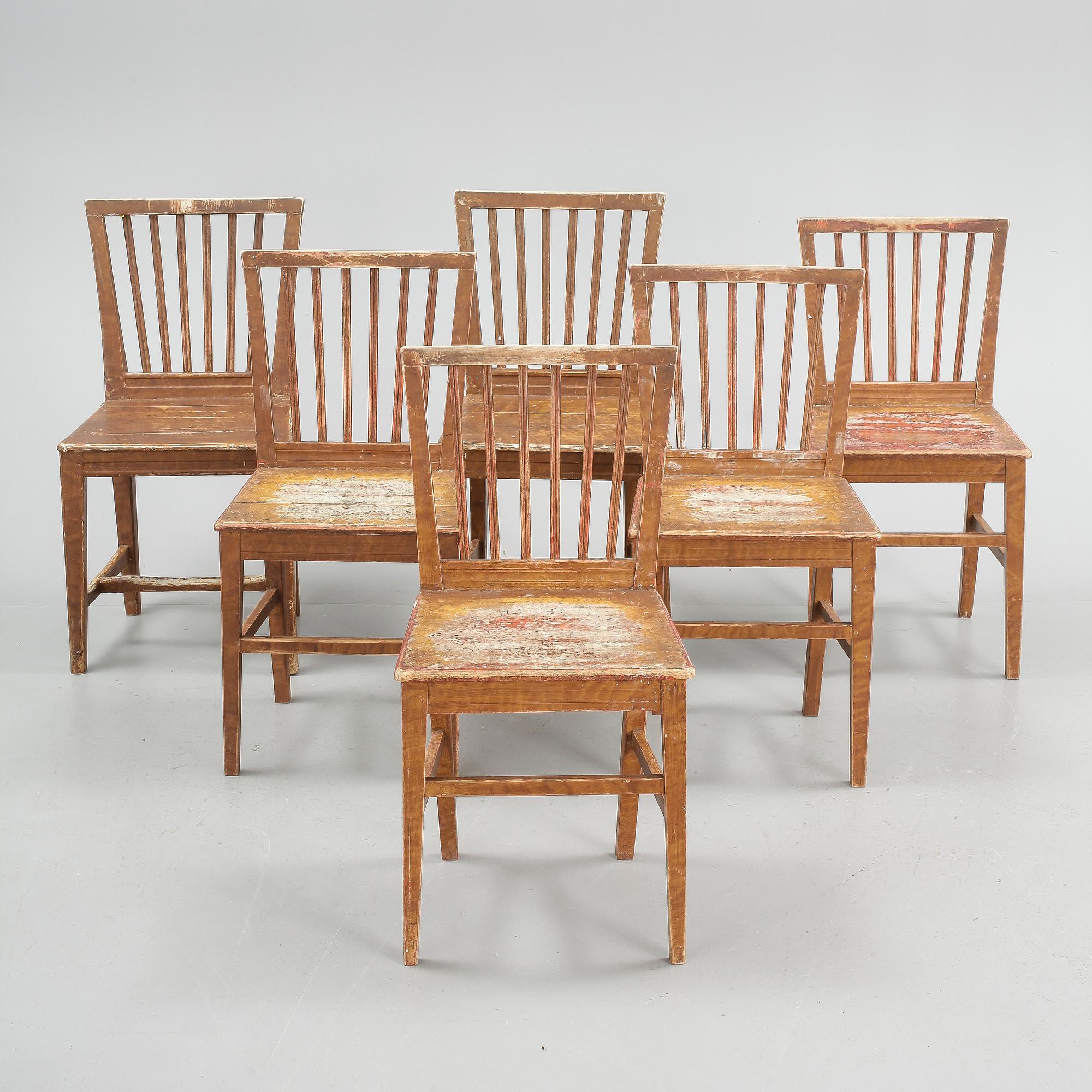 STOLAR, 6 st, sengustavianska, 1800-talets början.