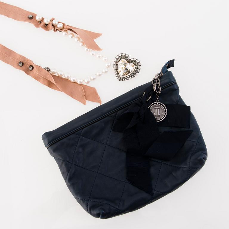 LANVIN Happy Pochette, Necklace and a brooch.