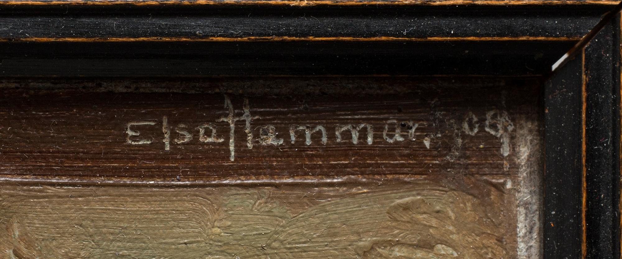 ELSA HAMMAR-MOESCHLIN, oil on canvas, relined, signed and dated -06.