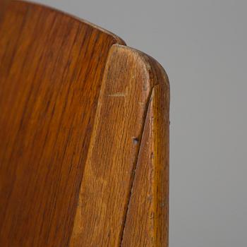 A pair of "Ax-chairs" by PETER HVIDT & ORLA MØLGAARD NIELSEN, Fritz Hansen, Denmark, 1950-60s.