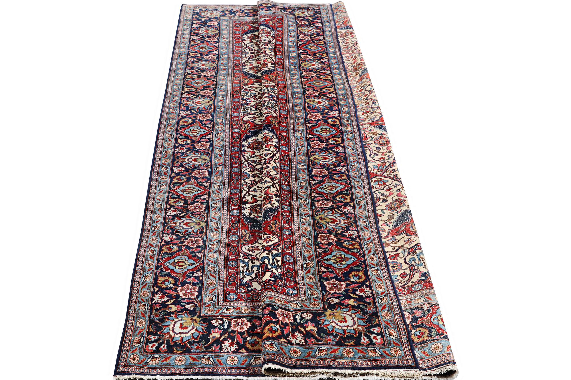 A semi.antique Kashan, c. 319 x 212 cm.