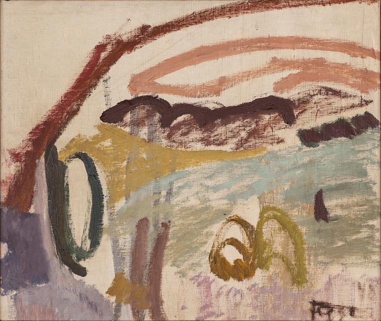 EDDIE FIGGE, olja på duk, signerad. Daterad 1949 a tergo.