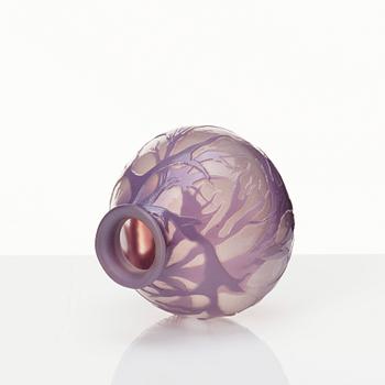 Gunnar G:son Wennerberg, an Art Nouveau cameo glass vase, Kosta, Sweden.