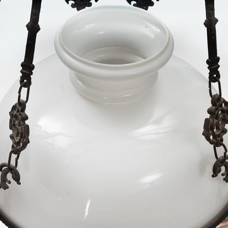 A paraffine lamp, late 19th Century.