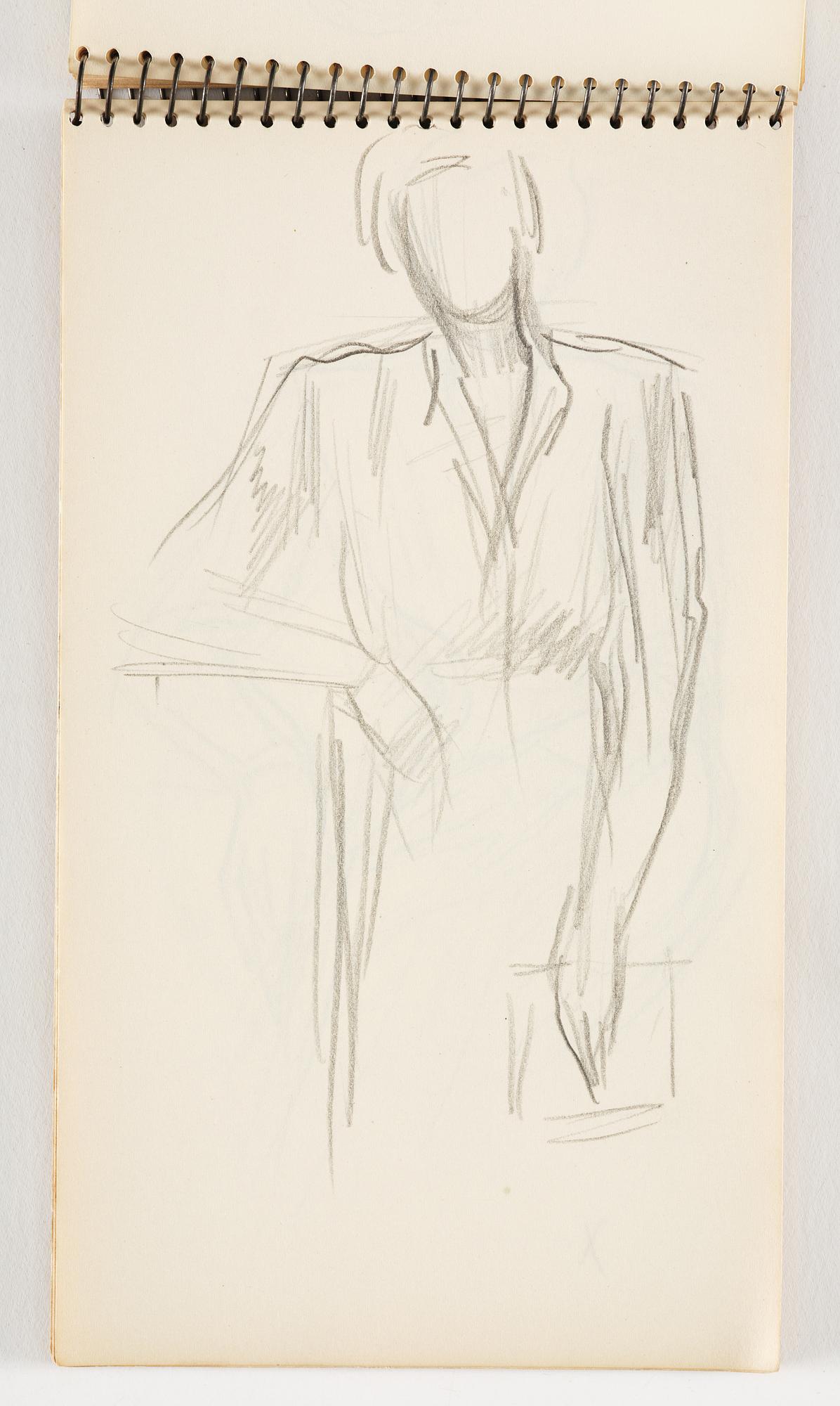 Lotte Laserstein, 4 skissböcker med blyertsteckningar.