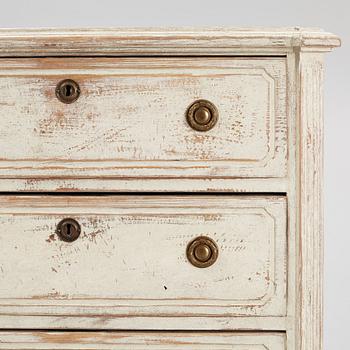 A Gustavian style chest of drawers, early 20th century.