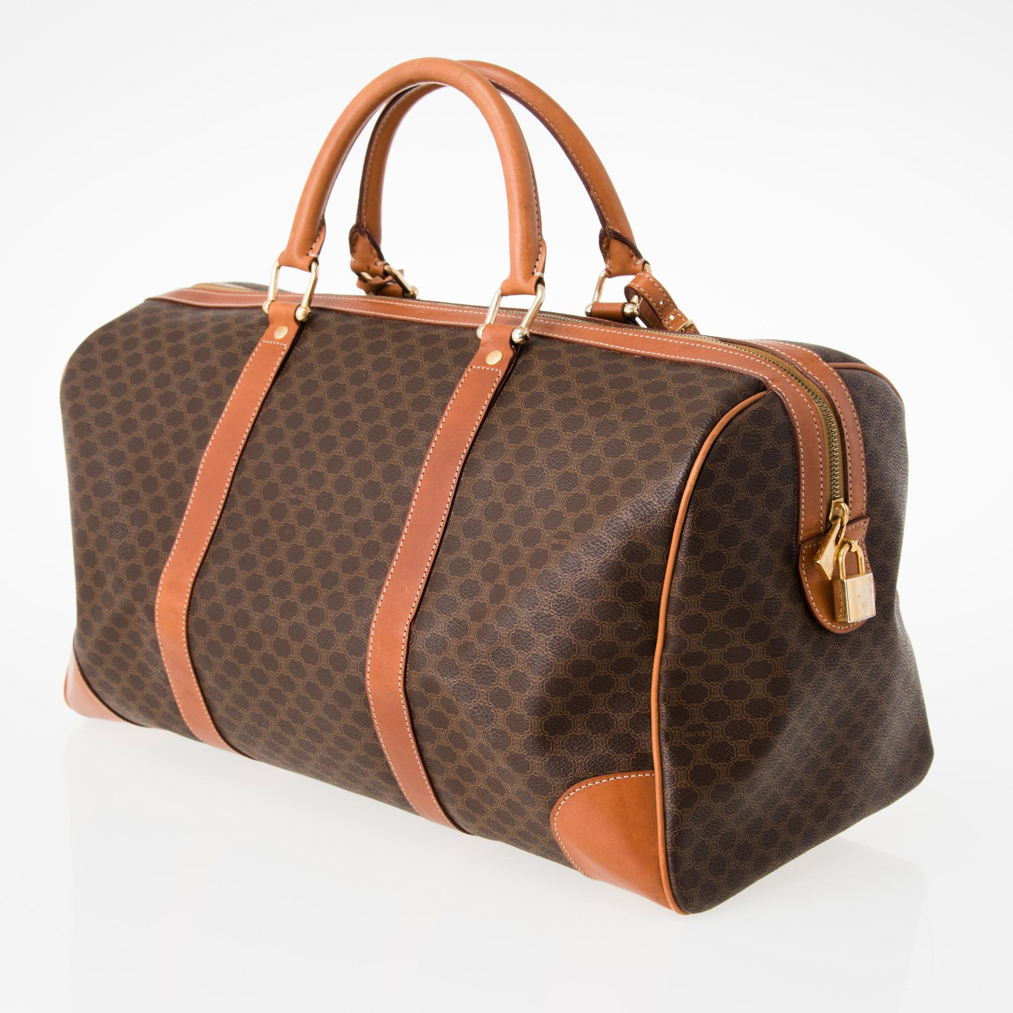 CÉLINE, Vintage Macadam Duffel 45 Bag.