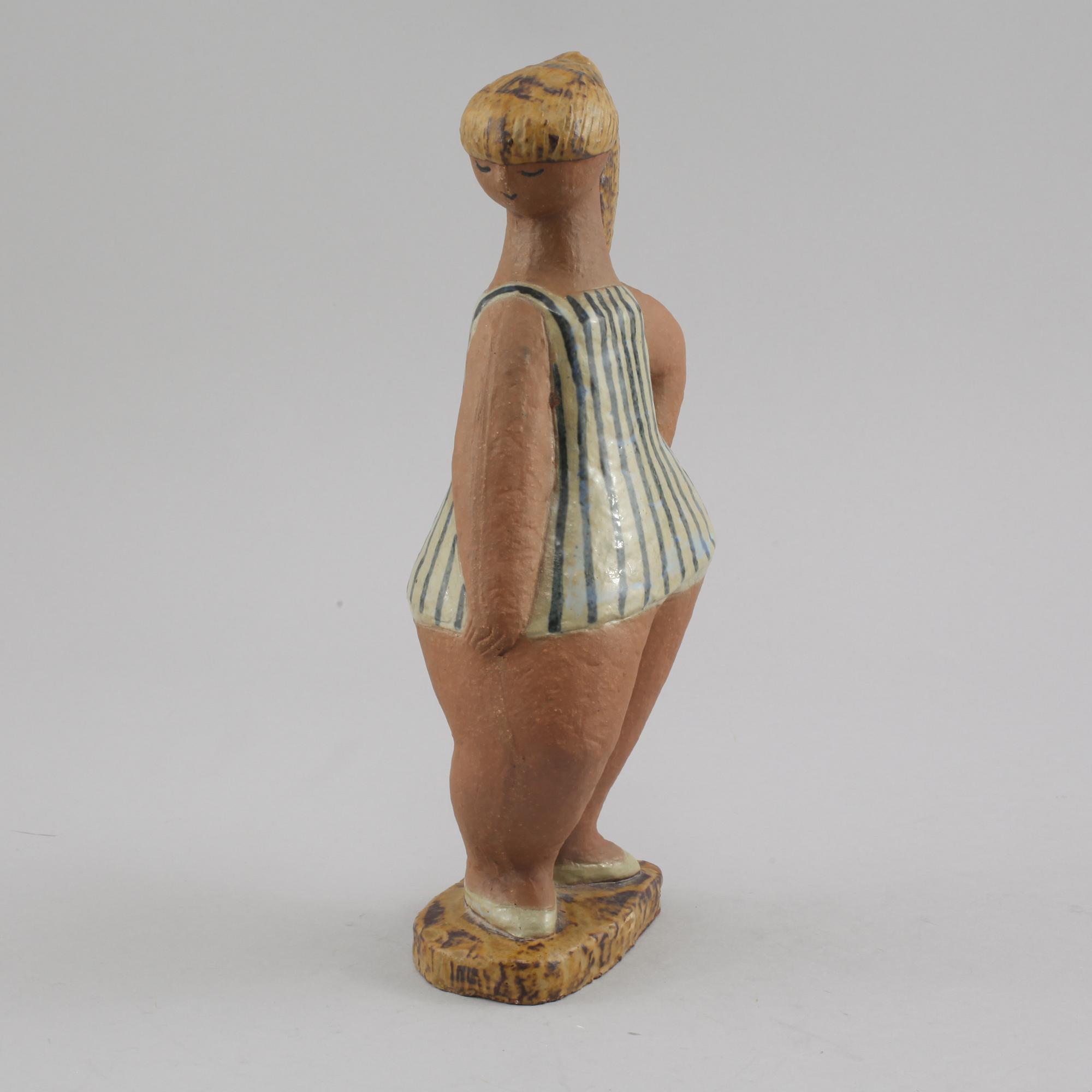 FIGURIN, lergods, Lisa Larson, Gustavsberg, 1900-talets andra hälft.