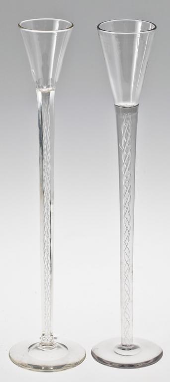 SNAPSGLAS, 2 st, glas, 1900-tal.