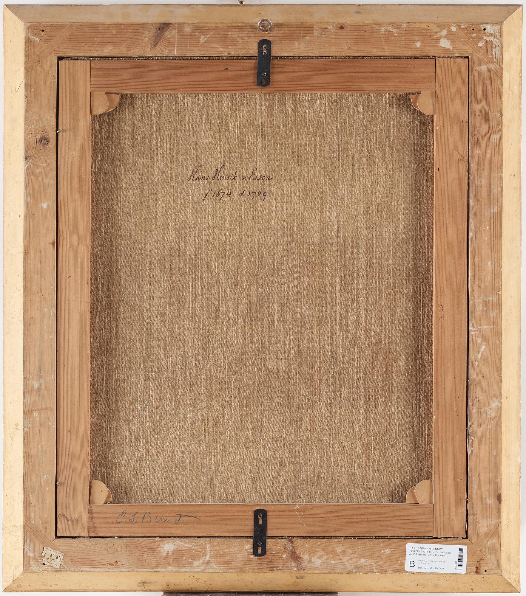 Carl Stephan Bennet, General Hans Henric von Essen (1755–1824). Copy after David von Krafft.