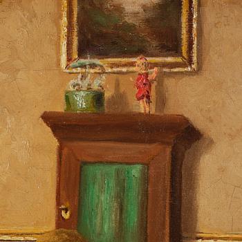 Little Girl in a Nursery.