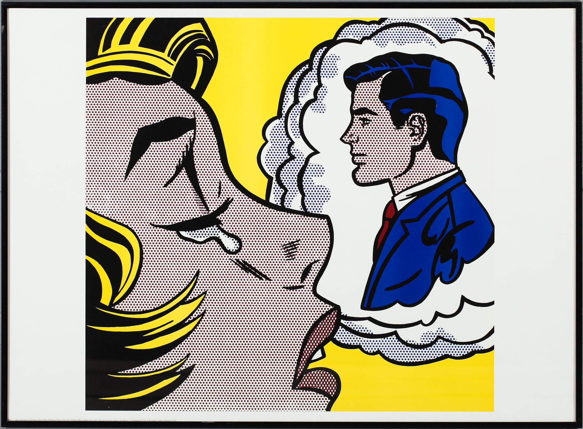 ROY LICHTENSTEIN, efter, färglitografi, USA, tryckt under 2000-talet.