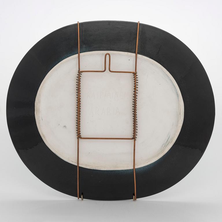 Birger Kaipiainen, dekorationsfat, stengods, signerad Kaipiainen Arabia.