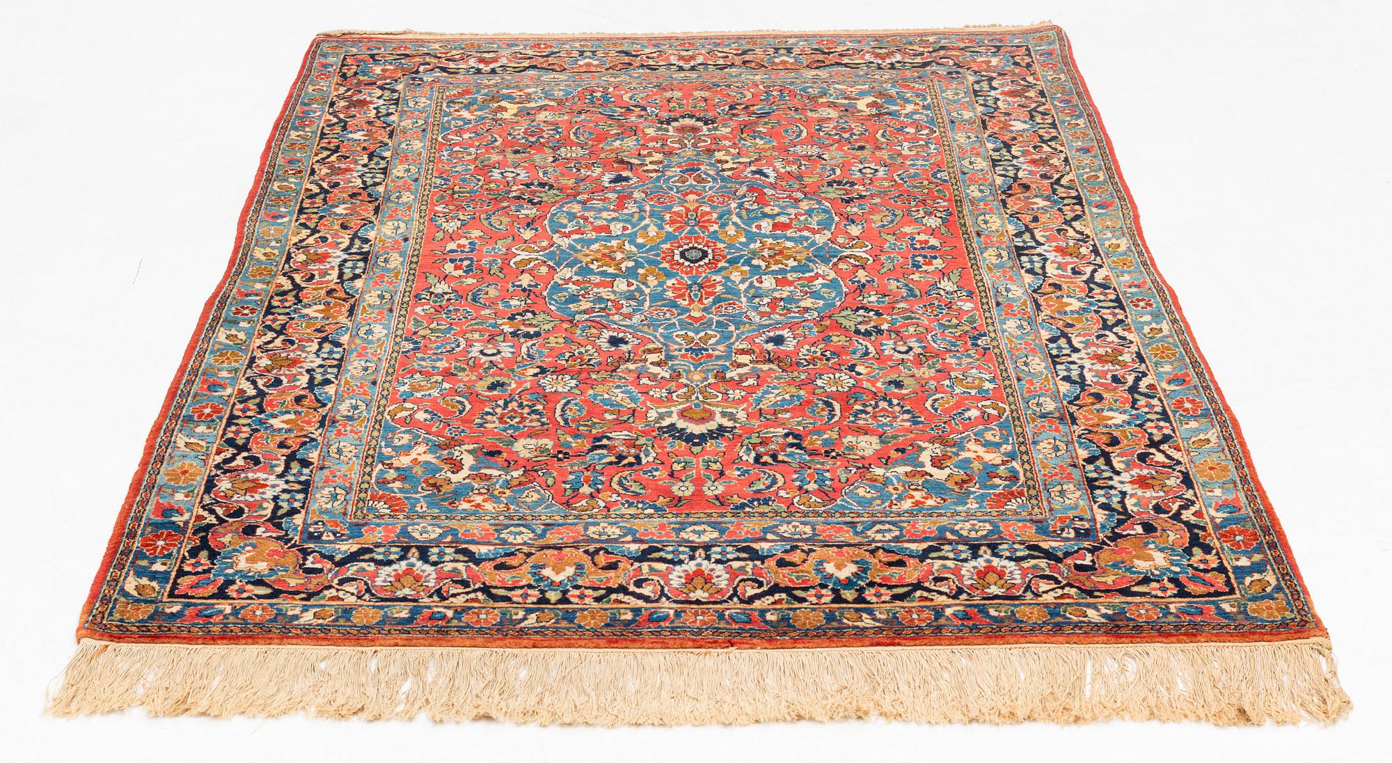 An antique/semi-antique Jozan carpet, ca 210 x 136 cm.