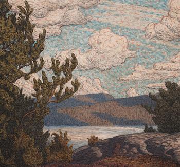 GUSTAF FJAESTAD, blandteknik på duk, signerad G Fjæstad och daterad -05.