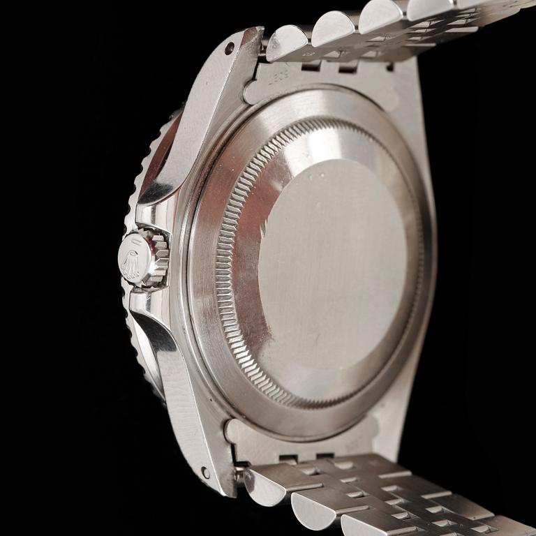 ARMBANDSUR, herr, Rolex, Oyster Perpetual Date, GMT-Master II, stål/stål, omkring 1996.