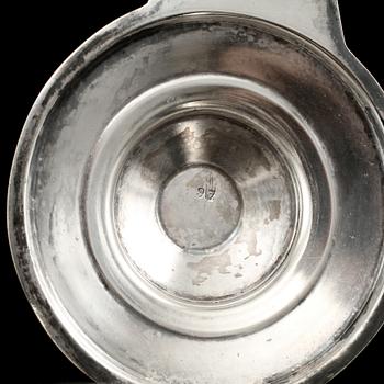 KANNA, glas och nysilver, Orivit Metallwaren-Fabrik, Tyskland, jugend, 1900-talets första del.