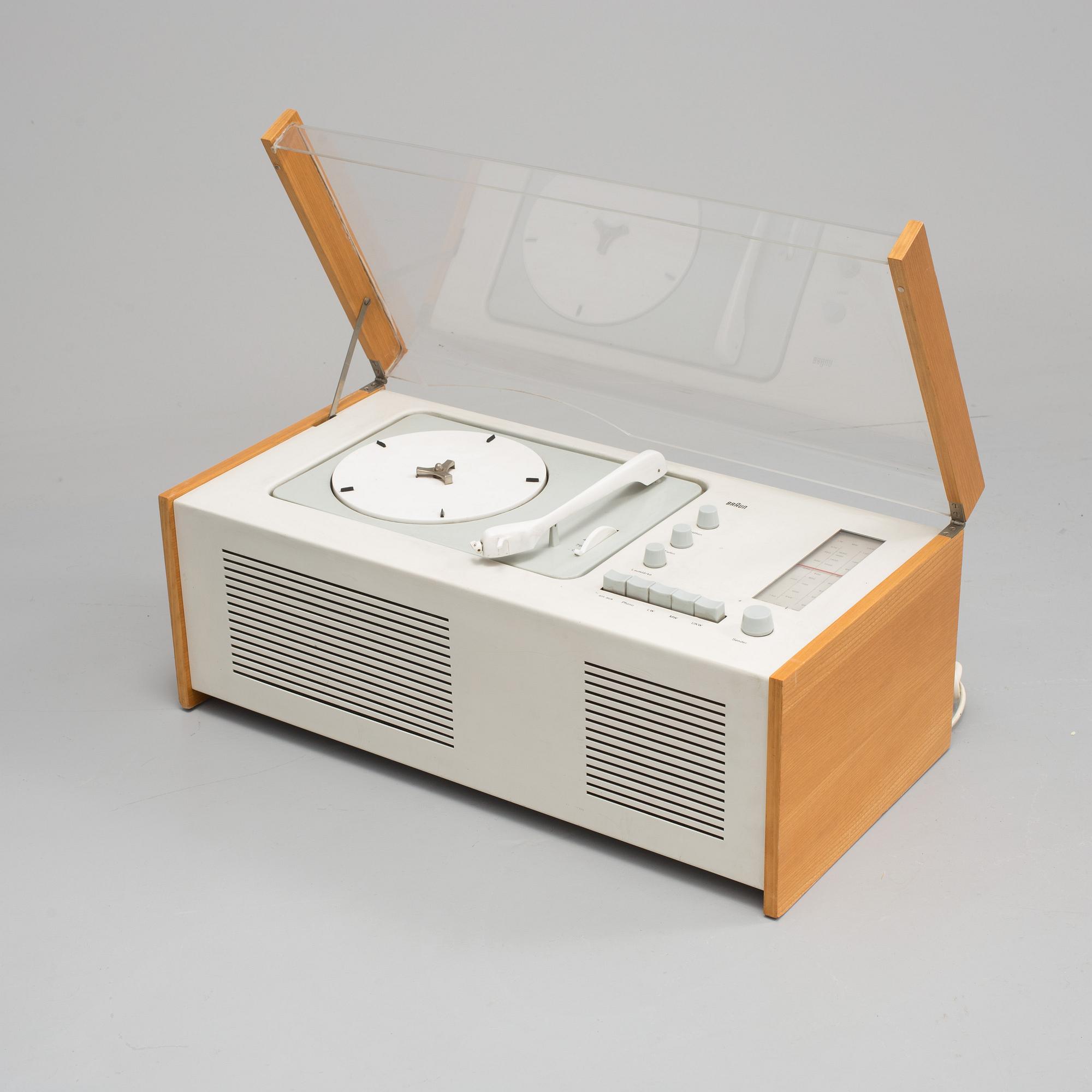 RADIOGRAMMOFON, "Phonosuper SK-4", Hans Gugelot & Dieter Rams, Braun AG, Tyskland, 1960-tal.
